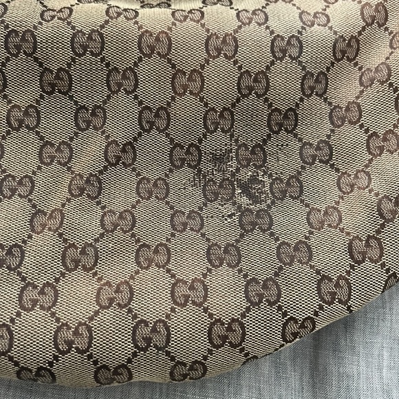 Gucci Beige/Off White GG Canvas and Leather Glam Hobo - Picture 3 of 10